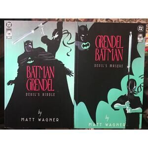 Batman/Grendel #1 Devil's Riddle & #2 Devil's Masque-Complete- DC/Comico 1993